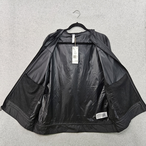 ADIDAS Women's Aeroready Black and White Windbreaker‎ Running Jacket Size L - Picture 8 of 13